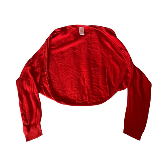 Vintage Y2K Orange Knit Asymmetrical Tank Top with Matching Shrug NWT - Picture 7 of 10